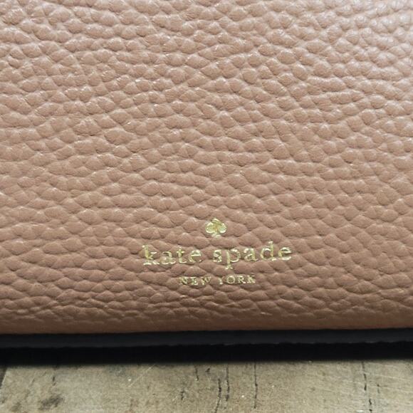 Kate Spade Bag New York Leonard Street Mariel Bucket Shoulder Purse Brown Blush - Picture 2 of 12